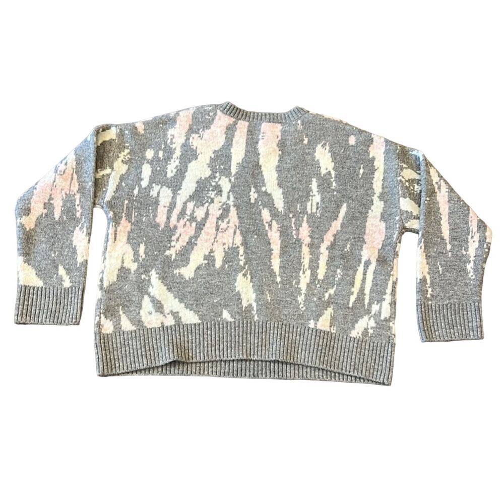 Rails Virgo Sweater Gray Tie Dye Wool Blend Crew … - image 3